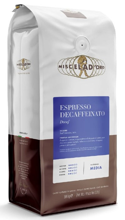 COFFEE BEANS MISCELA D'ORO - ESPRESSO DECAFFEINATO 1,00 Kg.