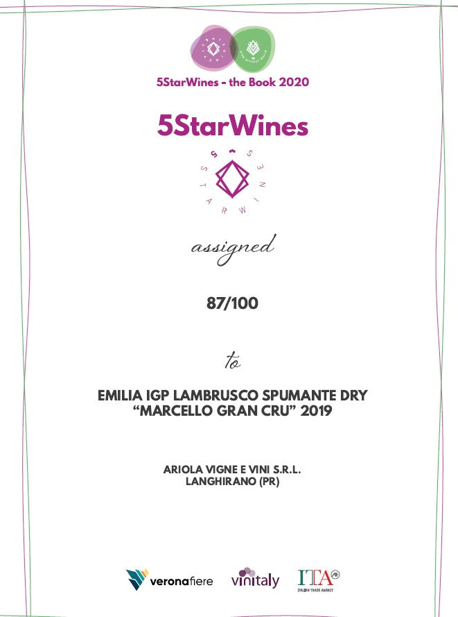 MARCELLO G.C. Lambrusco Emilia IGP - Sparkling - ARIOLA 0,75 l