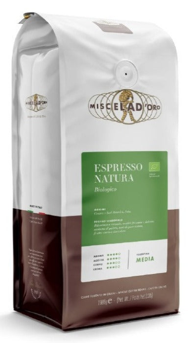 COFFEE BEANS MISCELA D'ORO - ESPRESSO NATURA BIO 1,00 Kg.