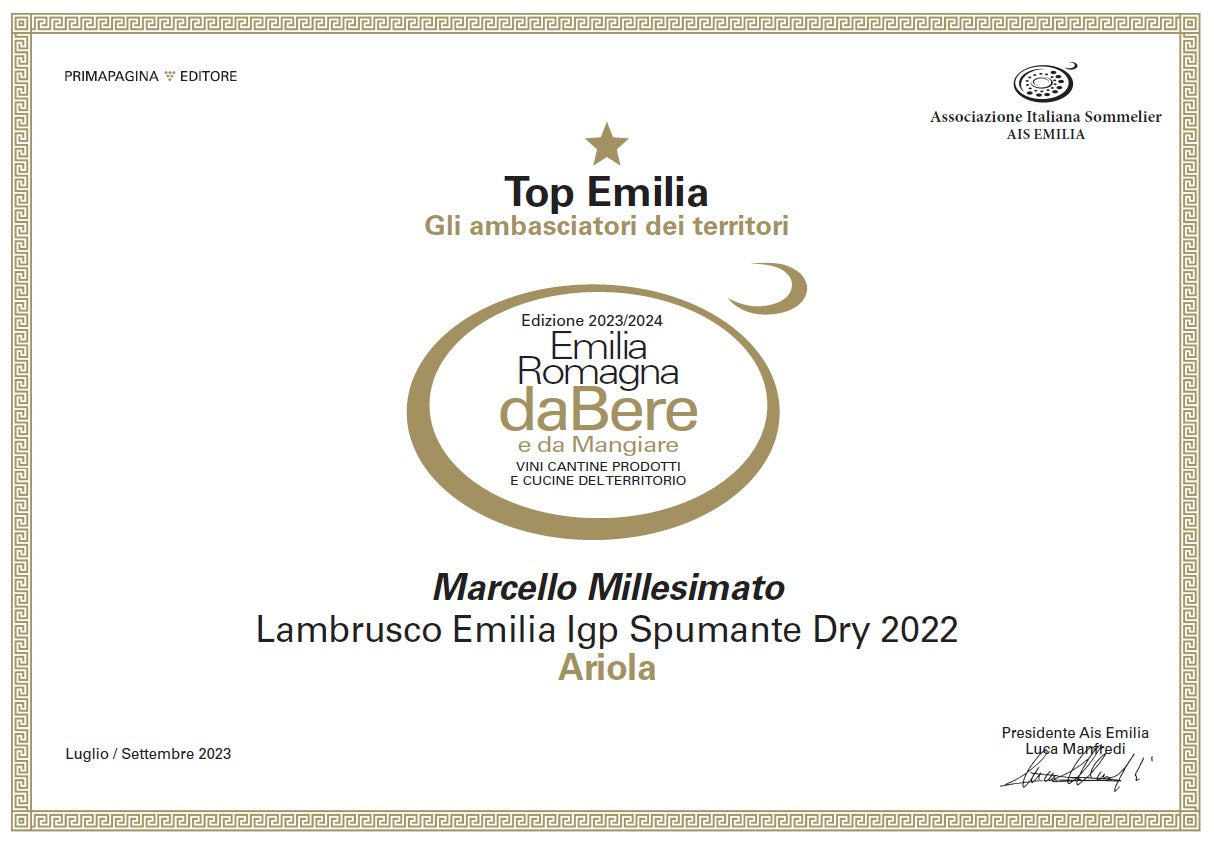 MARCELLO MILLESIMATO - The Best Awarded Red Sparkling Wine in the World 0,75 l